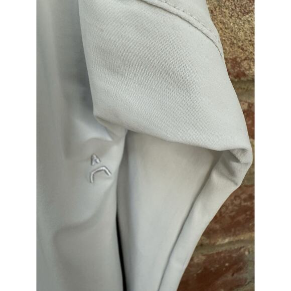 ADAY‎ Something Borrowed Long Sleeve Snap Shirt Light Grey Minimalist Size Small - Picture 9 of 11